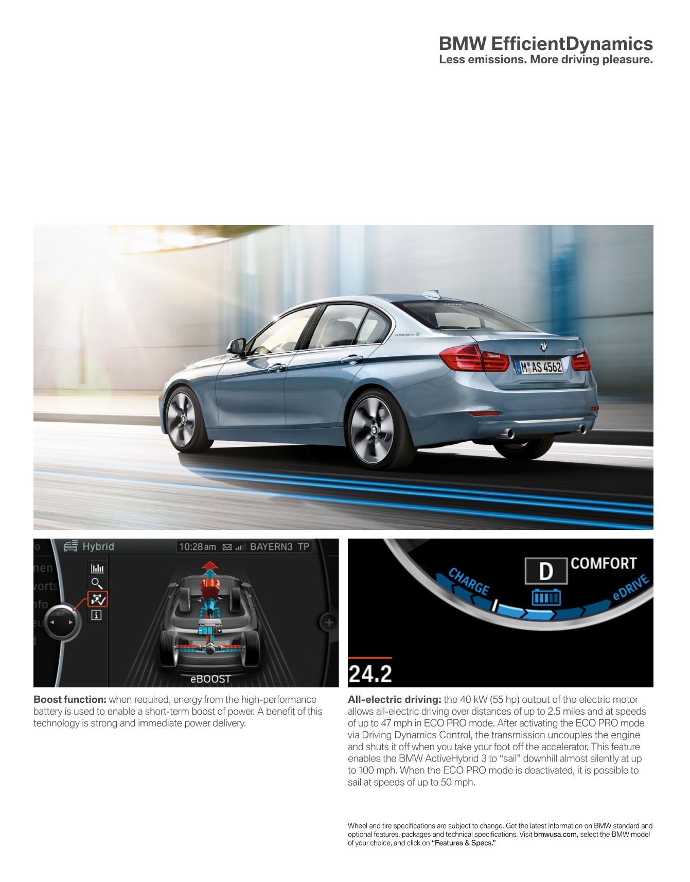 2014 BMW 3-Series Sedan Brochure Page 39